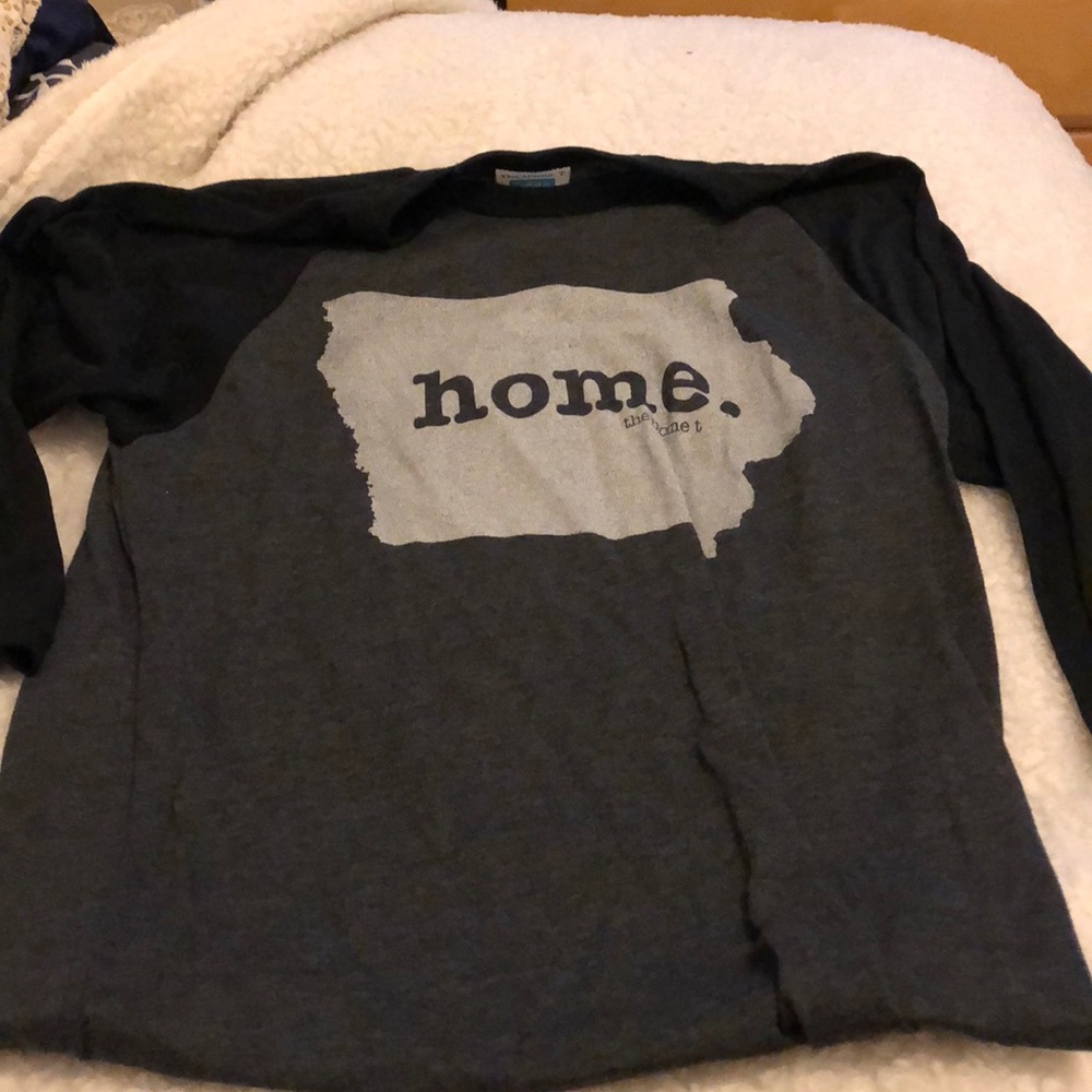 Gray baseball tee